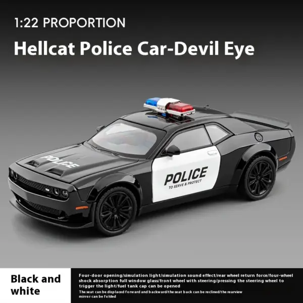 1:22 Dodge Challenger Redeye Hellcat Model - Image 7