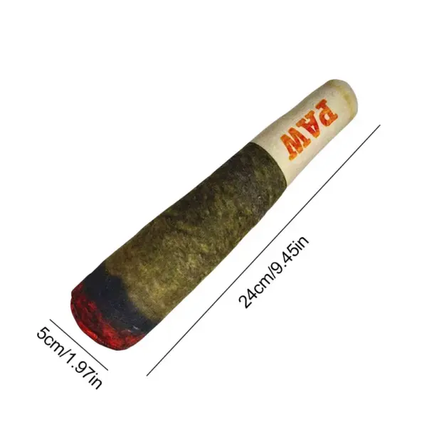 Plush Cigar Squeaky Dog Toy for All Breeds - Image 7