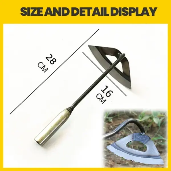All-Steel Handheld Weeding Hoe for Gardening - Image 7