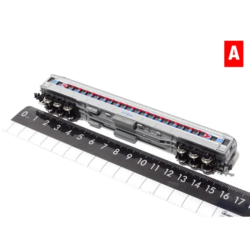 Diecast Nscale 1/160 Amtrak Passenger Car Model 5 Diecast Nscale 1/160 Amtrak Passenger Car Model - Image 5