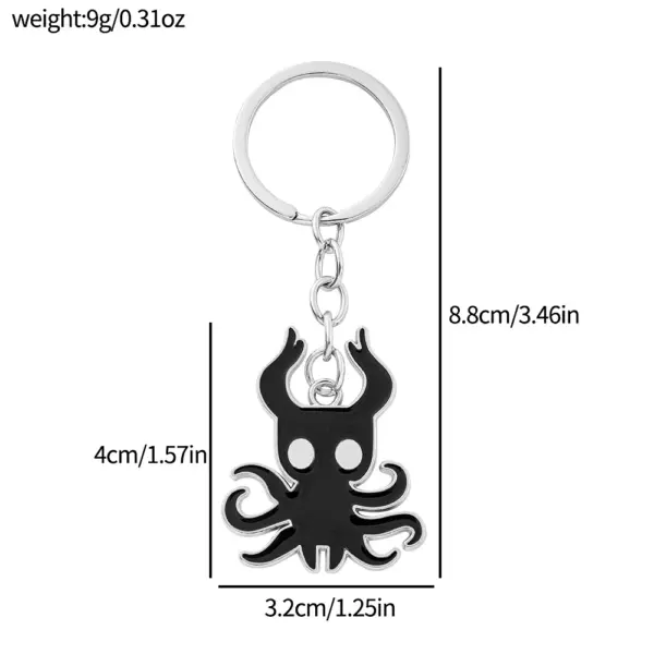 Hollow Knight Octopus Metal Keychain - Image 6