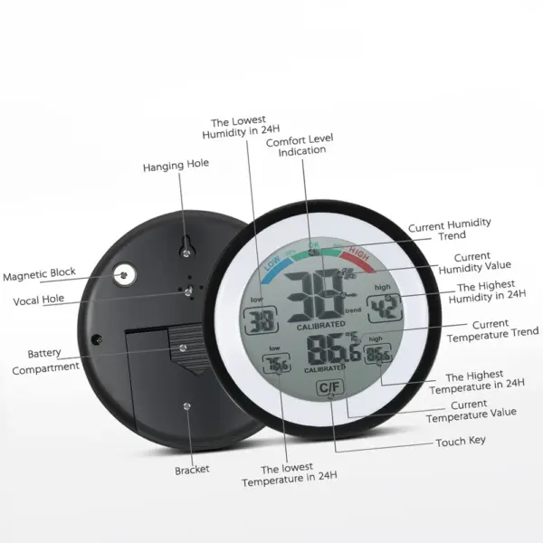 Digital Temperature Humidity Meter CJ3305F - Image 4