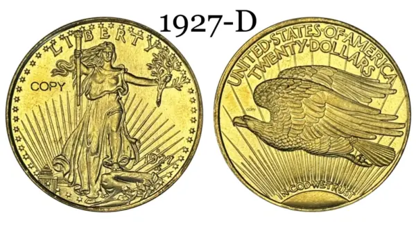 Saint Gaudens 1927 Commemorative Copy Coin - Image 9