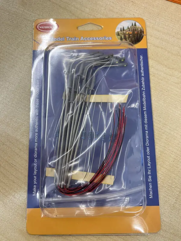 10pcs Metal Railway Street Light Lamps 3V - Image 6