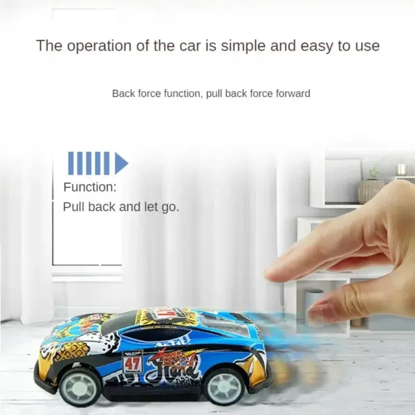 Alloy Pull-Back Car Set with Storage Bag - Image 4