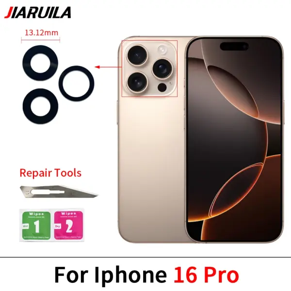 Rear Camera Glass Lens for iPhone 16 Pro Max and Plus - Image 4