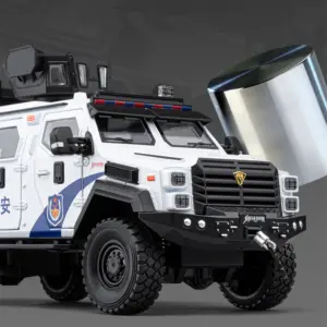 1:24 Alloy Police Armored Car Model 9 Sbcda1a80ff274e508c28dba913343f80S 3