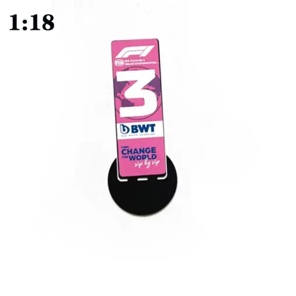 1:18 Scale F1 Parking Plate Model Decor - Image 18