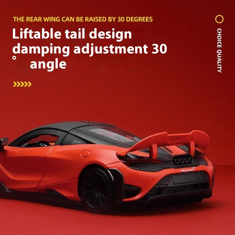 1:24 McLaren 765LT Diecast Metal Car Model 6 1:24 McLaren 765LT Diecast Metal Car Model - Image 6