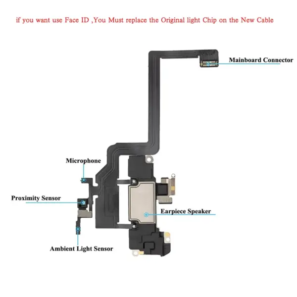 iPhone X-12 Pro Max Ear Speaker Flex Cable - Image 2