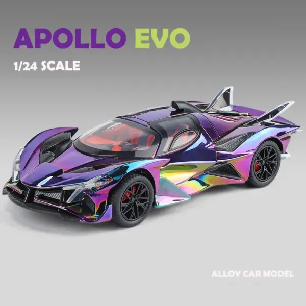 Apollo Project 1:24 Diecast Sports Car Model - Image 2