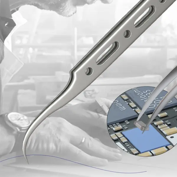 Mechanic Mobile Phone Repair Anti-Magnetic Tweezers - Image 3