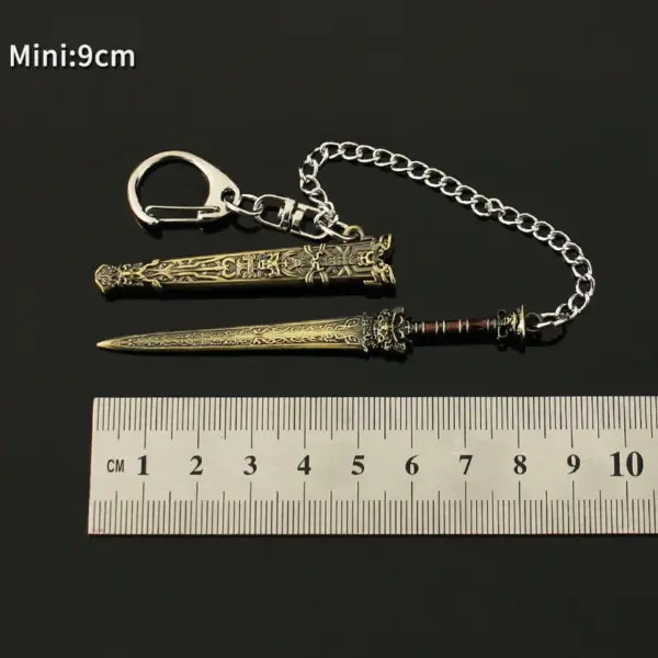 China Ancient Sword Keychain Mini Metal Katana - Image 6
