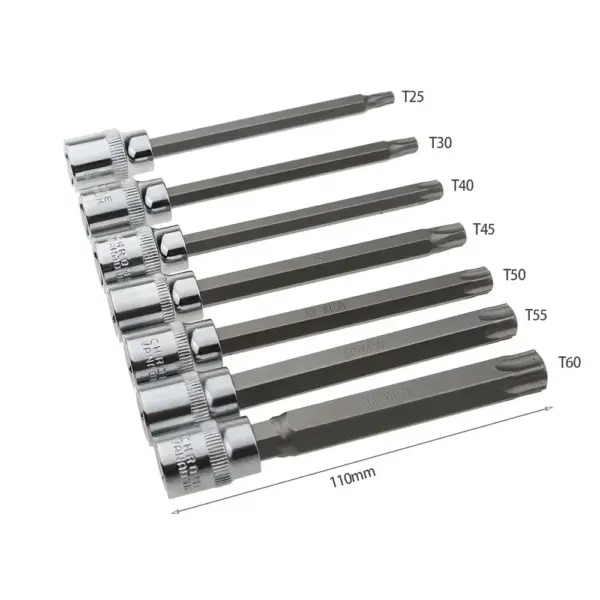 7-Piece Extra Long Torx Bit Socket Set - Image 3
