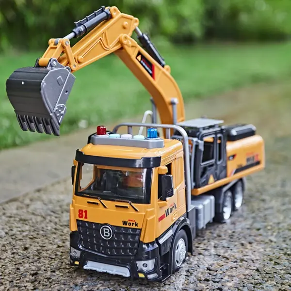 Big Alloy Engineering Diecast Vehicles Set for Kids - Image 3