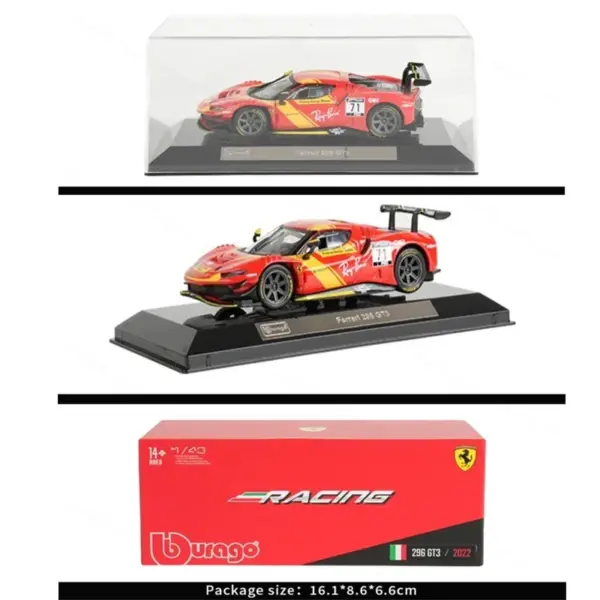 Bburago 1:43 Ferrari 296 GT3 Model Car - Image 5