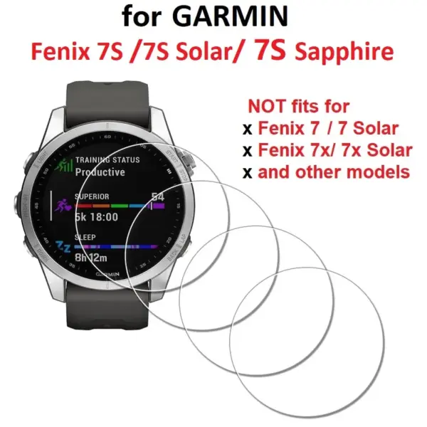 5PCS Tempered Glass Protector for Garmin Fenix 7 - Image 8