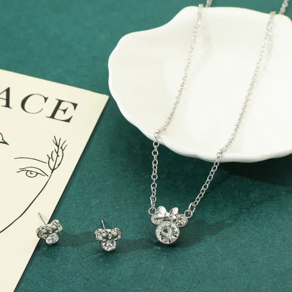 Disney Minnie Pendant Necklace and Earrings Set - Image 6