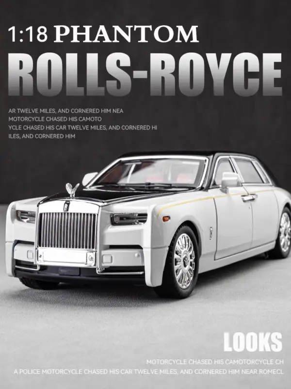 1:18 Rolls Royce Phantom Diecast Car Model - Image 6