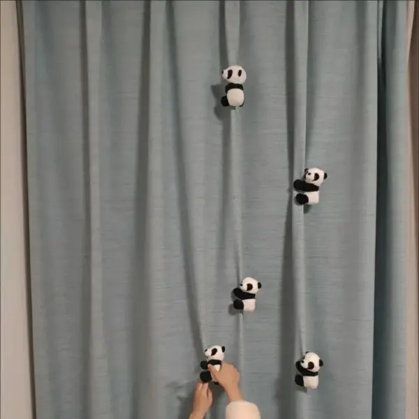 Cute Mini Panda Plush Clip Toy for Home Decor - Image 6