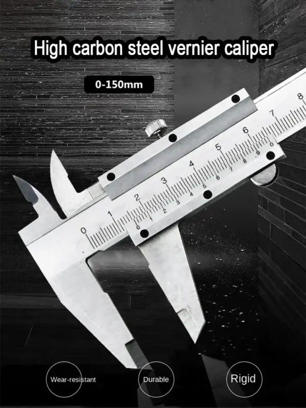 Precision Carbon Steel Vernier Caliper 150mm - Image 2