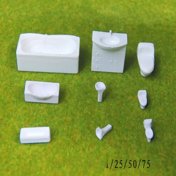 Architecture Scale Bathroom Furniture Model Set - Image 2