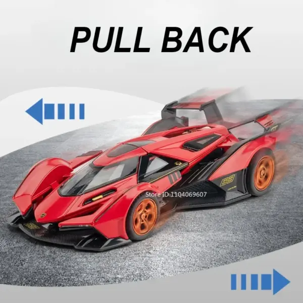 1:32 Lambor V12 GT Super Car Diecast Model - Image 4