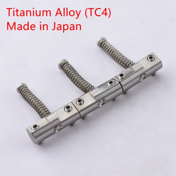 Titanium Brass Guitar Bridge Saddle Set - Image 7