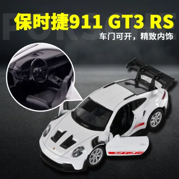1:36 Porsche 911 992 GT3 RS Diecast Model - Image 4