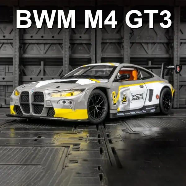 1:23 BMW M4 G82 Diecast Sports Car Model - Image 9