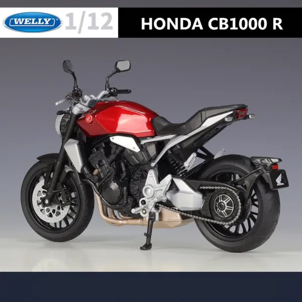 WELLY 1:12 Honda CB1000R Diecast Motorcycle Model - Image 6