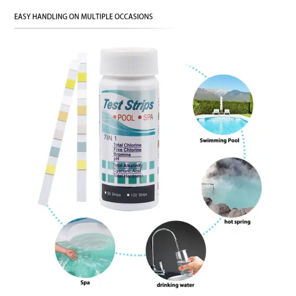 7-in-1 Pool Water Test Strips for Quality - Image 5