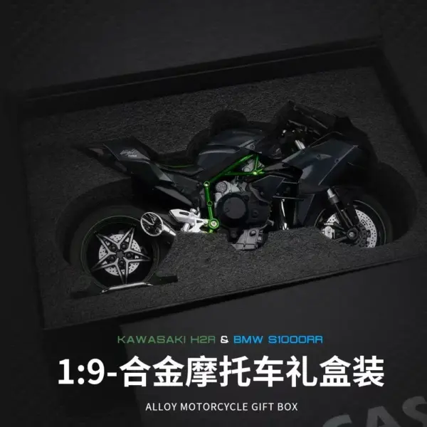 Ducati V4S BMW S1000RR H2R Diecast Motorcycle Model - Image 5
