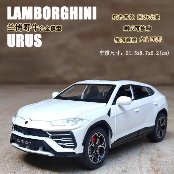 1:24 Lamborghini URUS Alloy Diecast Model Car - Image 9