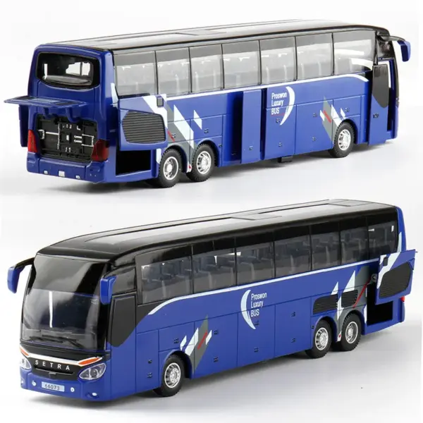 1:32 Alloy Pull Back Diecast Bus Model - Image 5