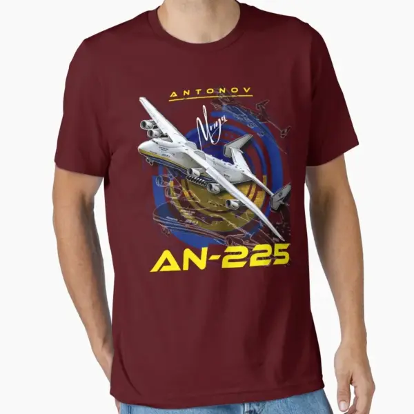 Antonov AN225 Mriya Cargo Aircraft T-Shirt - Image 7
