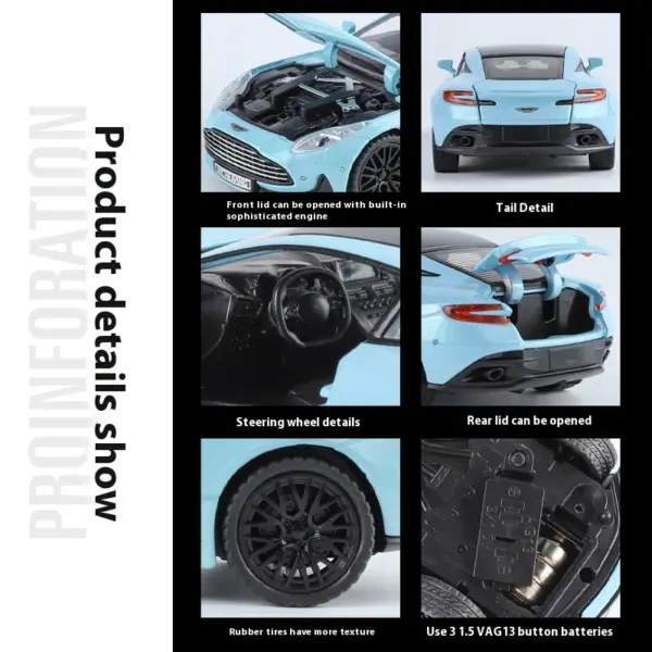 1:32 Aston Martin DB12 Diecast Model Car - Image 6