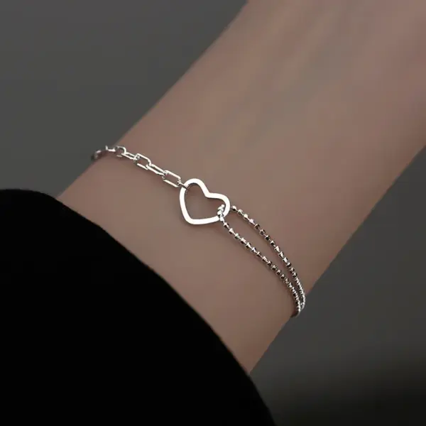 Heart Adjustable Charm Bracelet for Women - Image 16