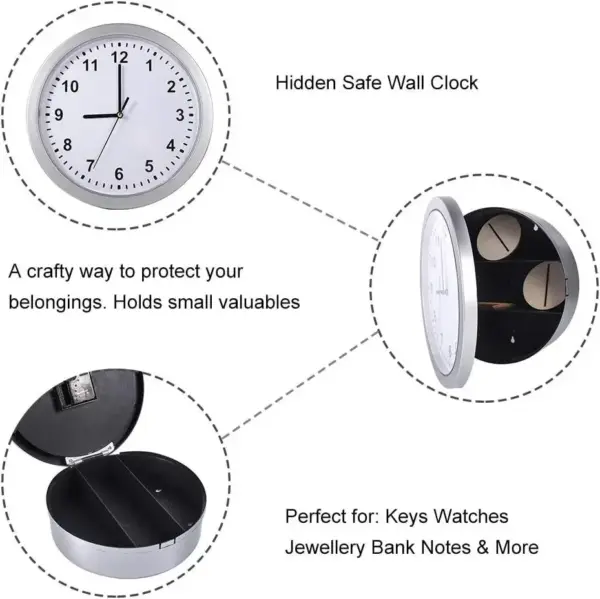 Hidden Safe Wall Clock with Secret Compartment - Image 5
