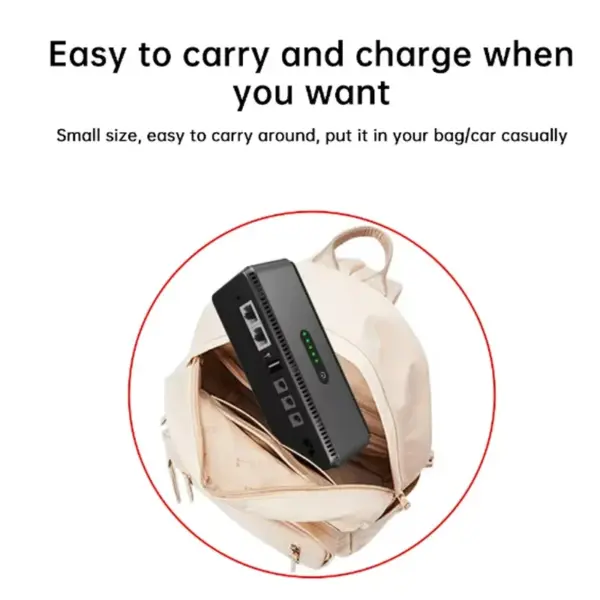 DC UPS Battery Backup 10400mAh Multi-Output - Image 4