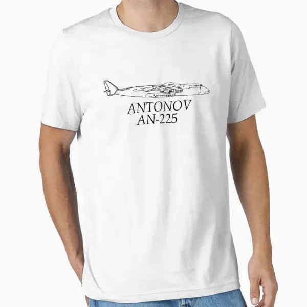 Antonov AN225 Mriya Men's Cotton T-Shirt - Image 11