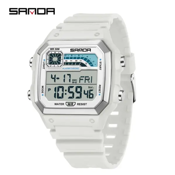 SANDA 6196 Square Men's Digital Wristwatch - Image 8