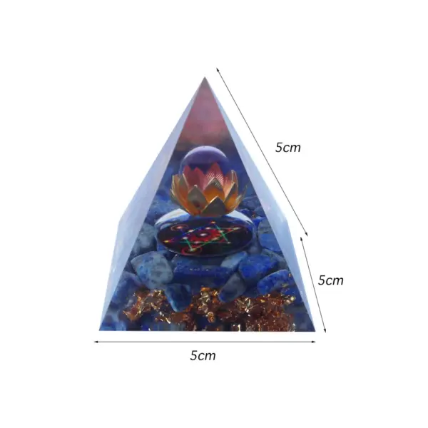 5cm Natural Stone Orgonite Pyramid Crystal - Image 37