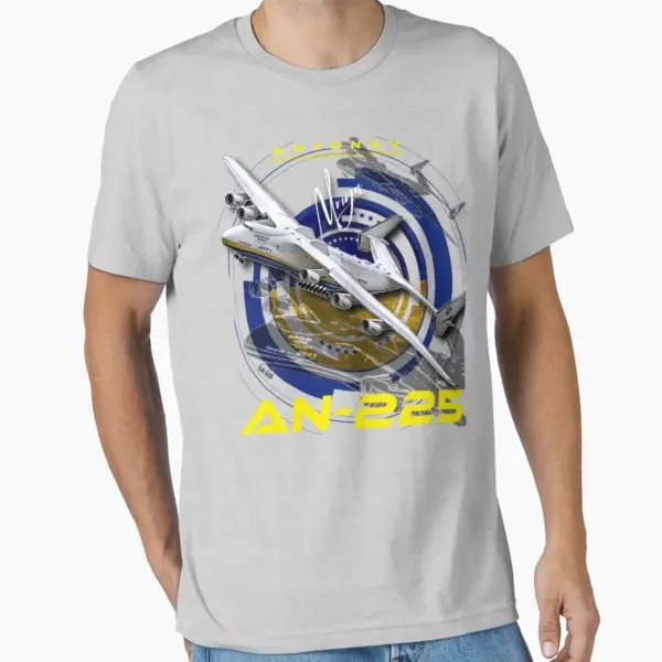 Antonov AN225 Mriya Cargo Aircraft T-Shirt - Image 10