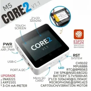 M5Stack Core2 V1.1 ESP32 Development Kit