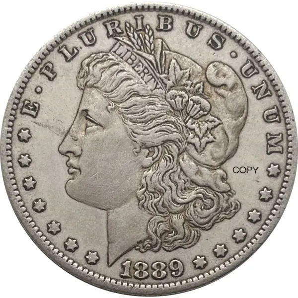 Morgan Silver Plated Commemorative Coin Replica - Image 5