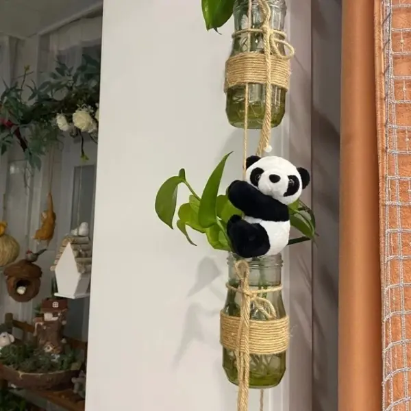 Mini Plush Panda Clip Toy for Decor - Image 7