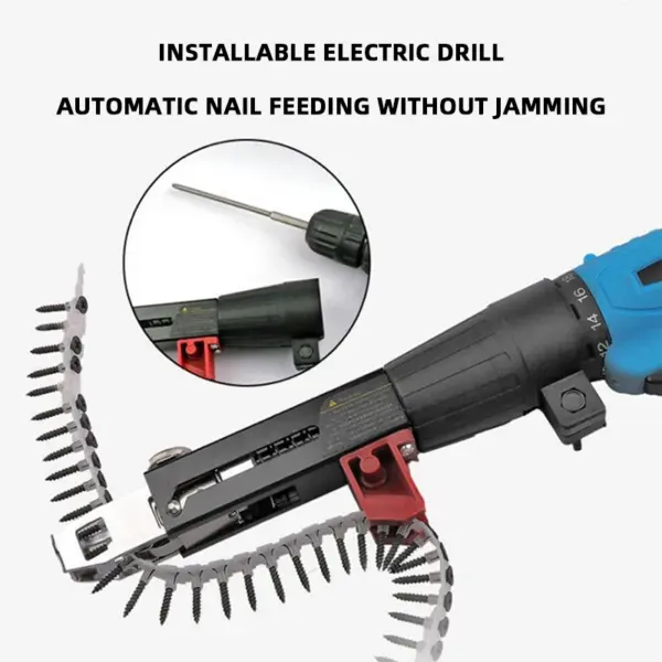 Automatic Chain Screw Gun Head for Woodworking - Image 2