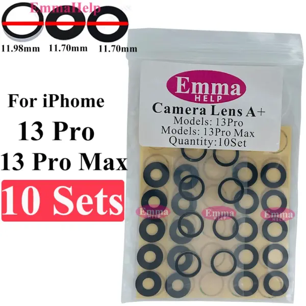 EmmaHelp 10-Pack Rear Camera Lens for iPhone Models - Image 17