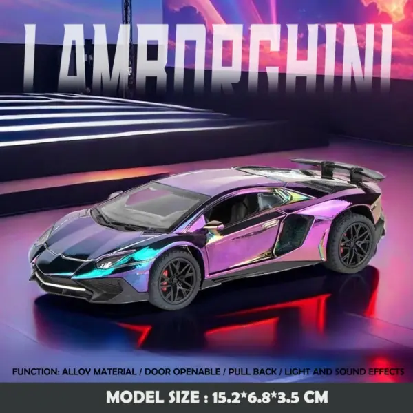 Electroplated Lamborghini SVJ Model 1:32 - Image 8